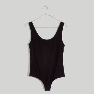 Madewell Tank Thong Bodysuit Black